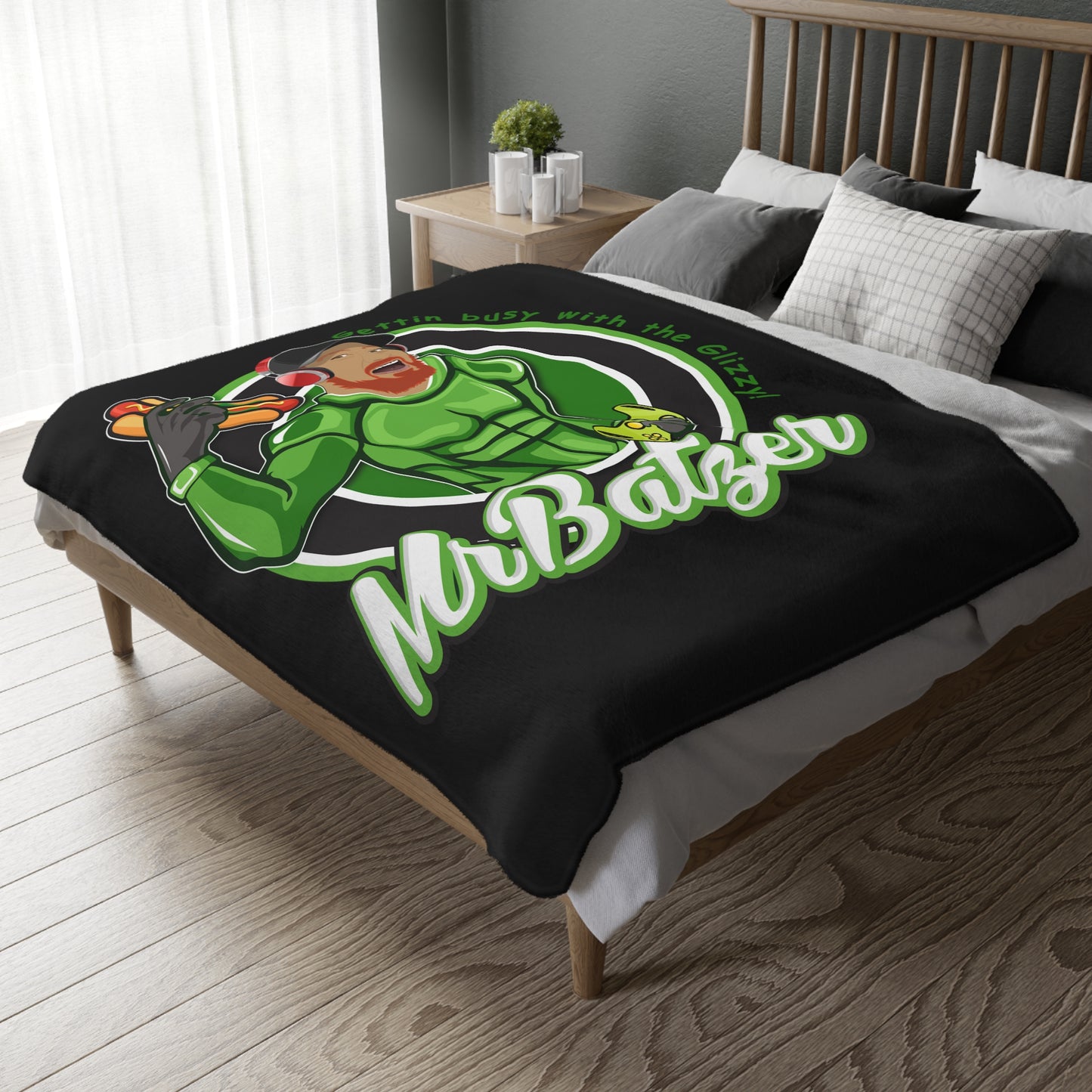 Velveteen Minky Blanket (Two-sided print)
