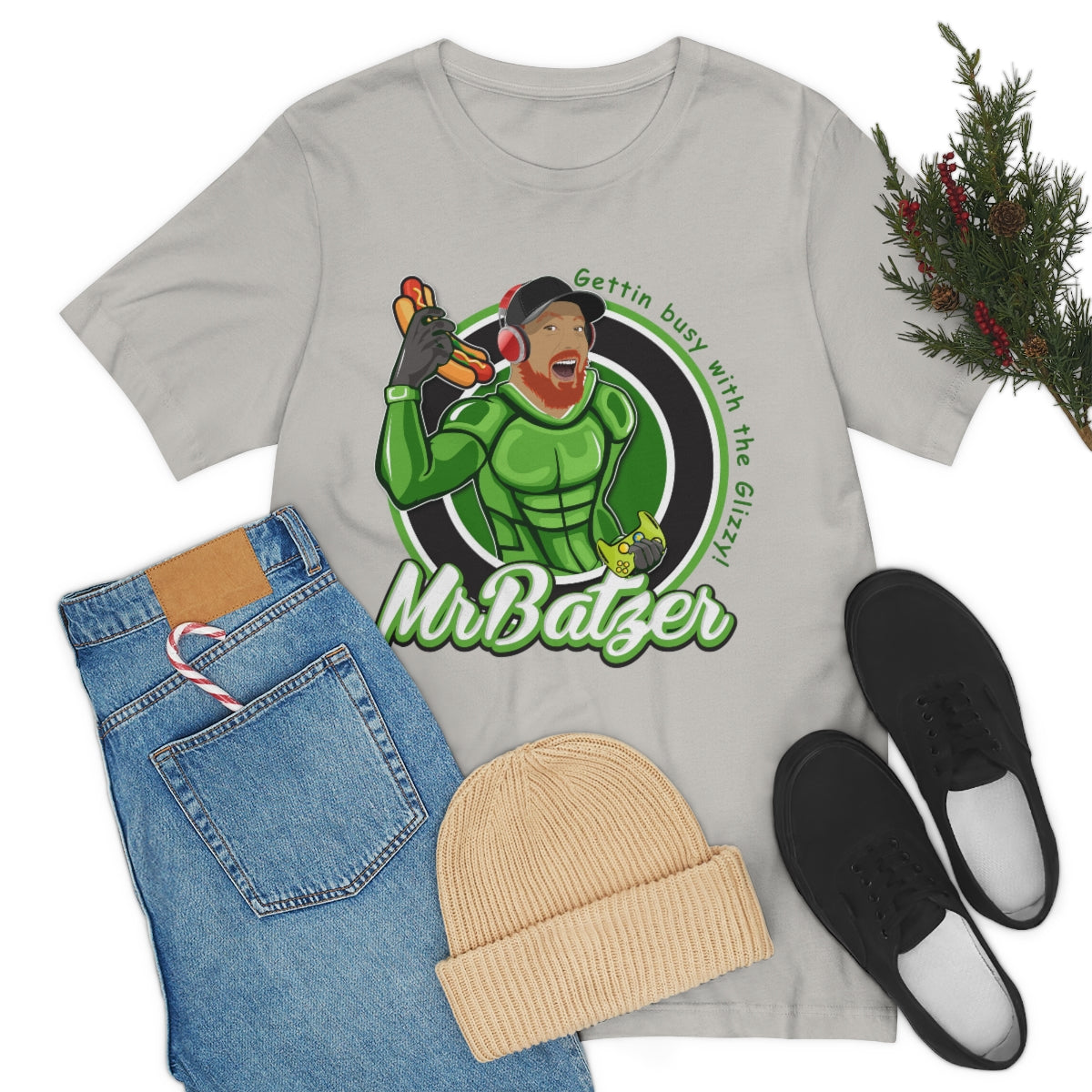 Double Print Unisex Jersey Short Sleeve Tee