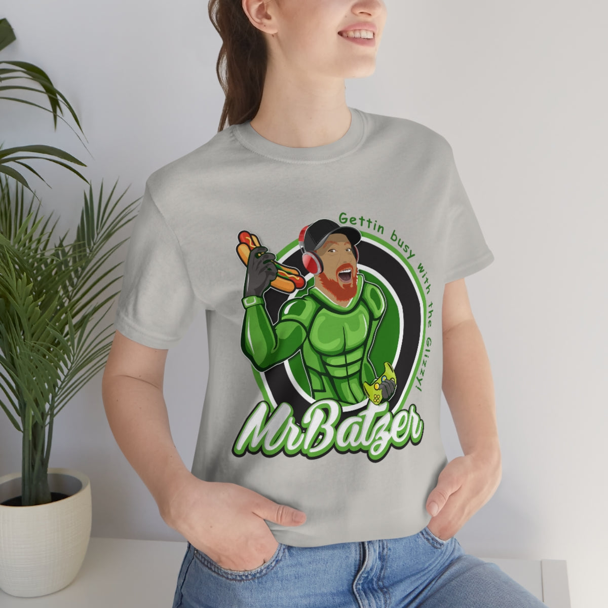 Double Print Unisex Jersey Short Sleeve Tee