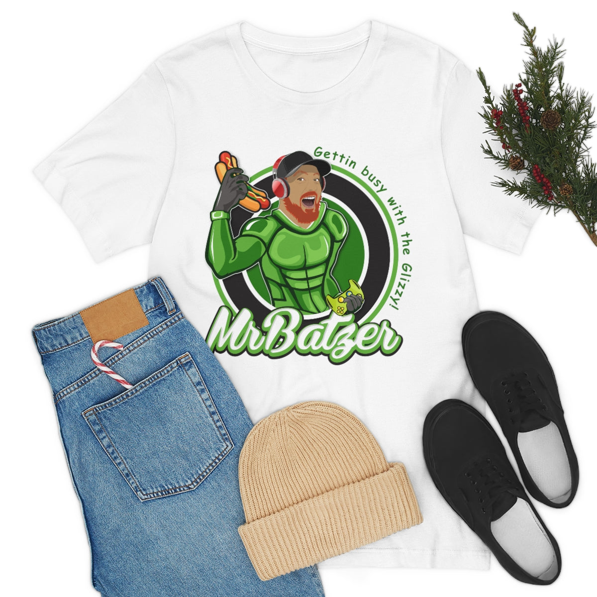 Double Print Unisex Jersey Short Sleeve Tee