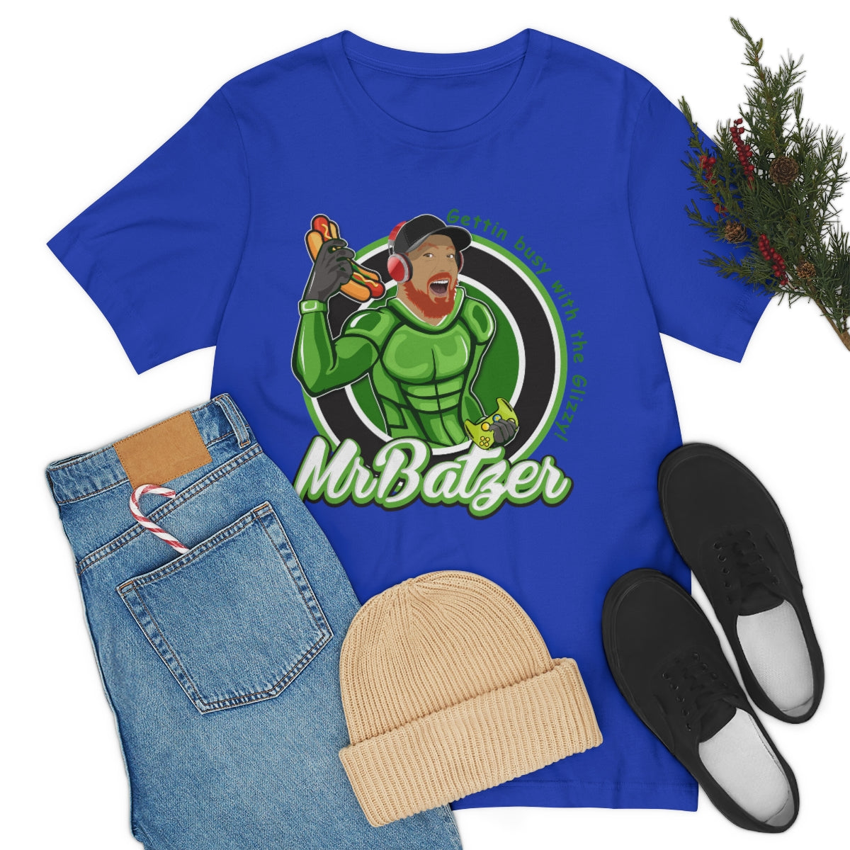 Double Print Unisex Jersey Short Sleeve Tee